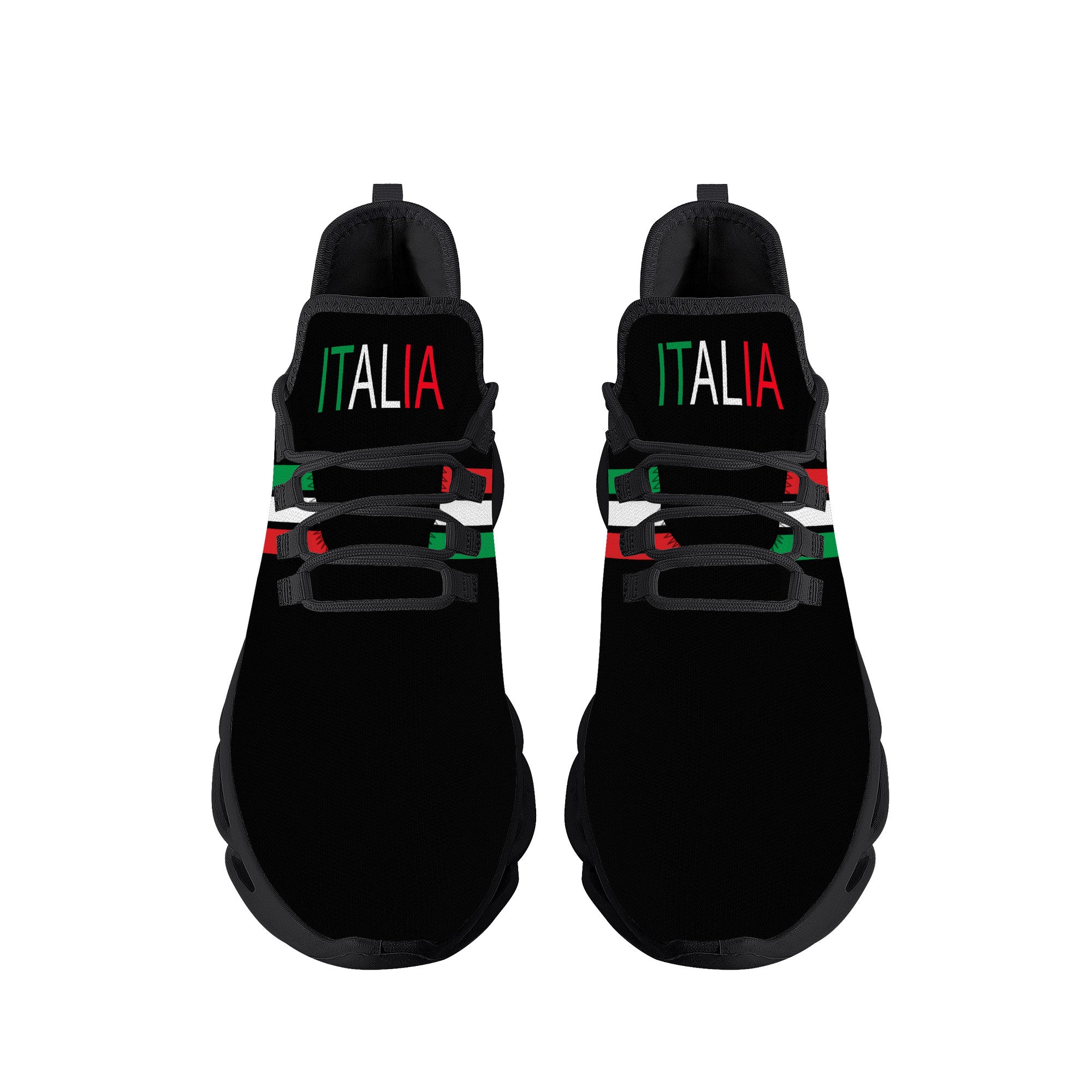 Italia Flex Control Sneakers - Black