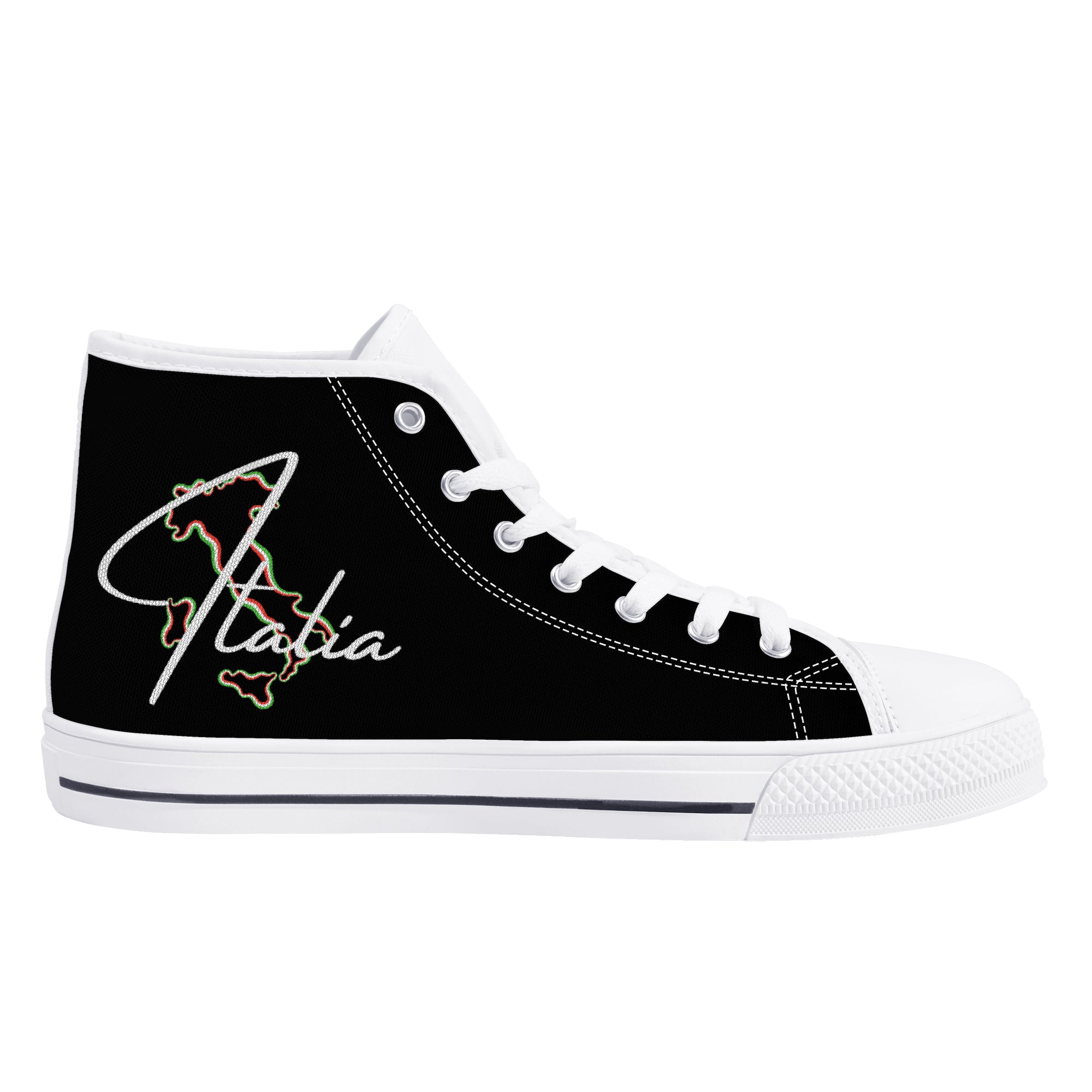 Italia High-Top Canvas Shoes