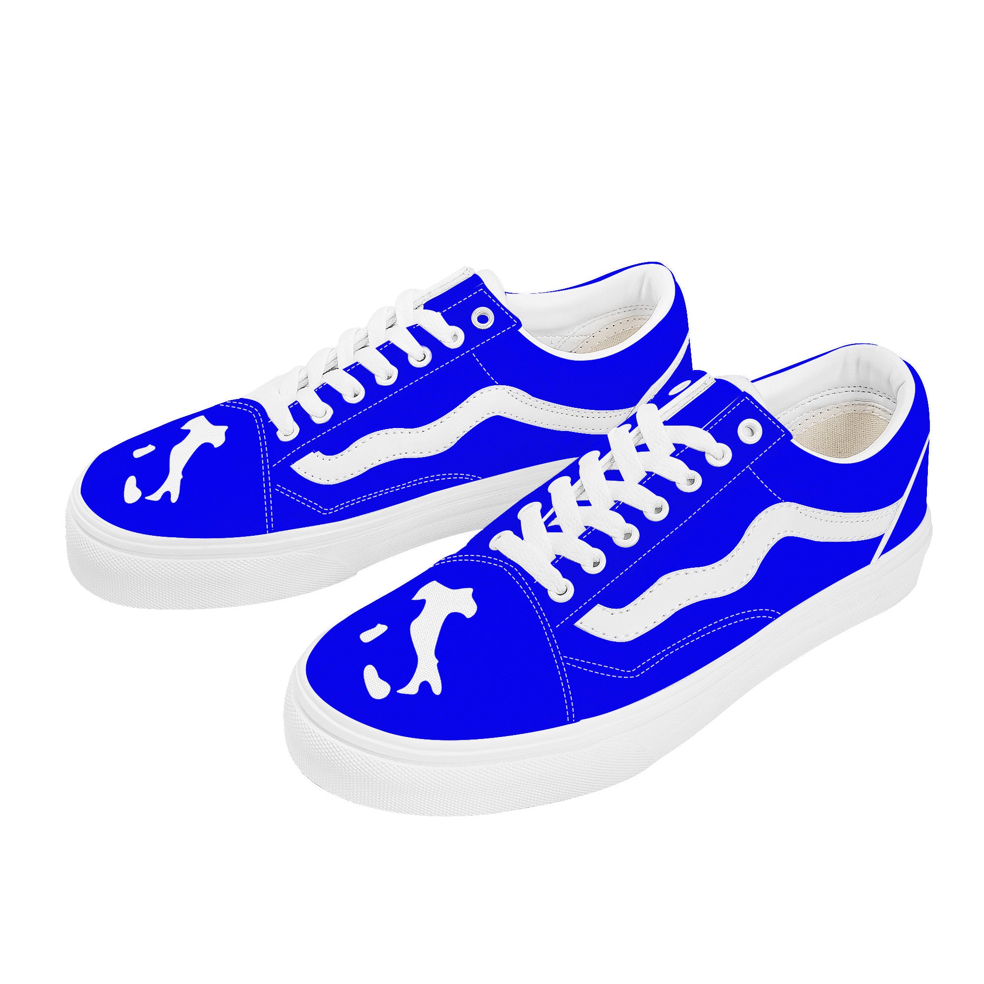 Italia Low Top Flat Sneakers Blu