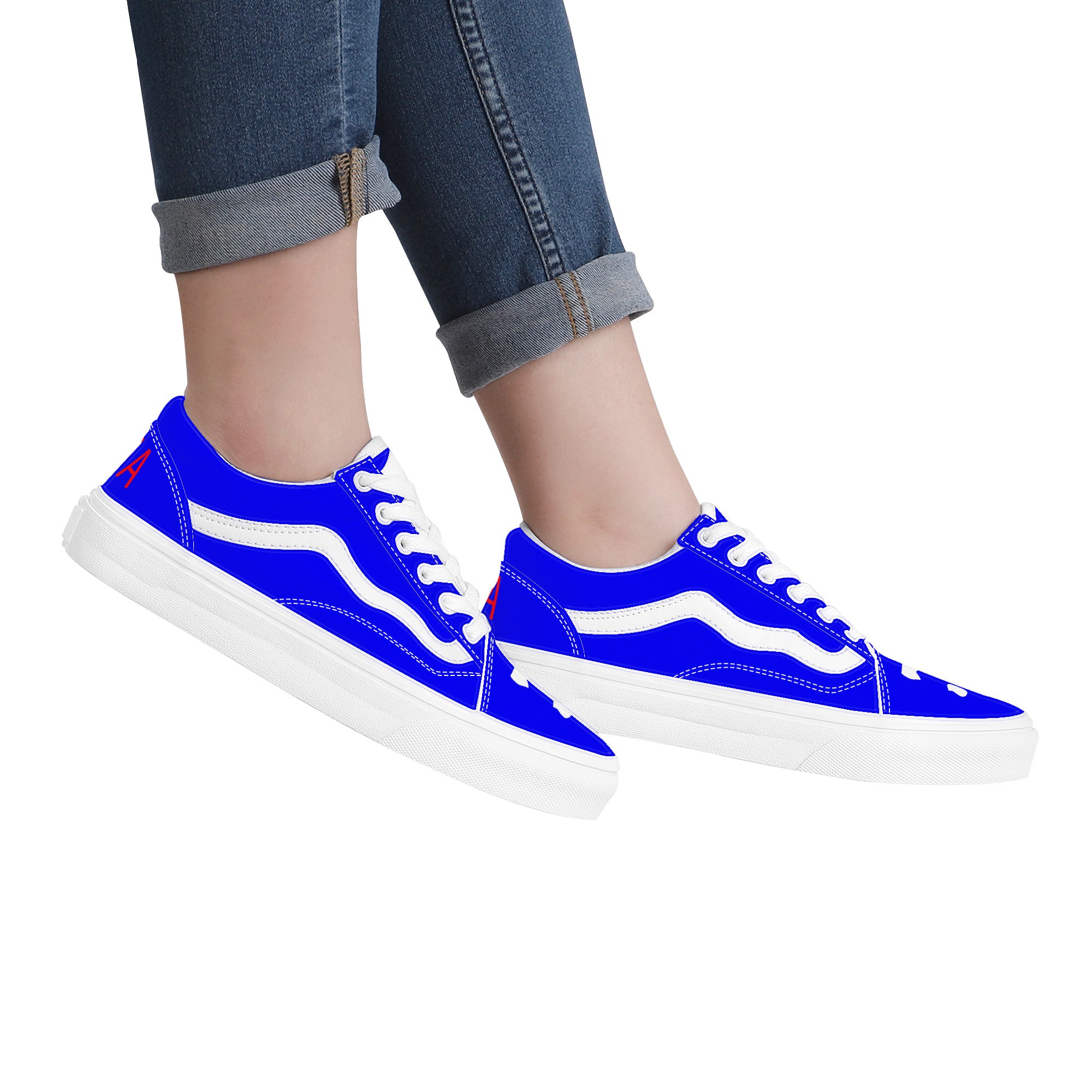 Italia Low Top Flat Sneakers Blu