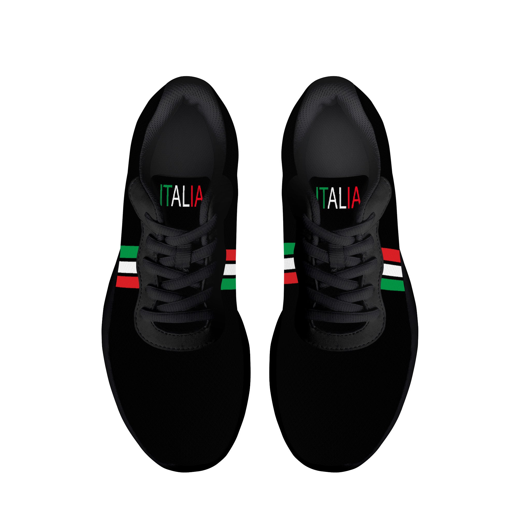 Italia Air Mesh Running Shoes - Black